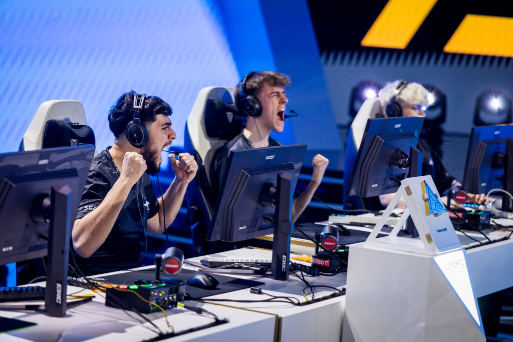 The photo features Team Secret at the Rainbow Six Siege Esports World Cup 2025.