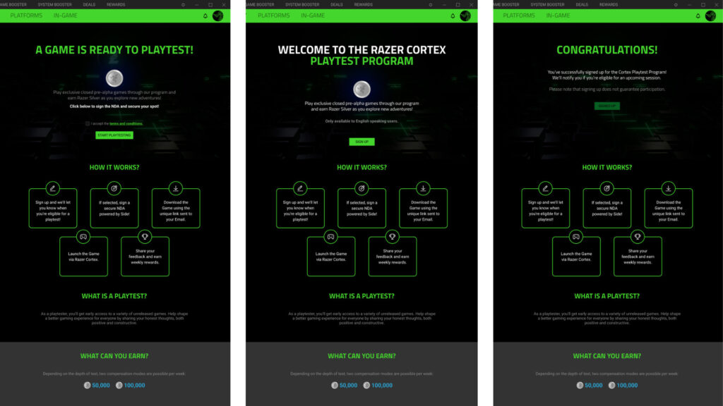 Razer Cortex: Playtest Program – Powered by Side