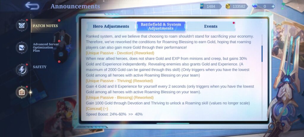 Roamer update in MLBB Advanced Server What you need to know