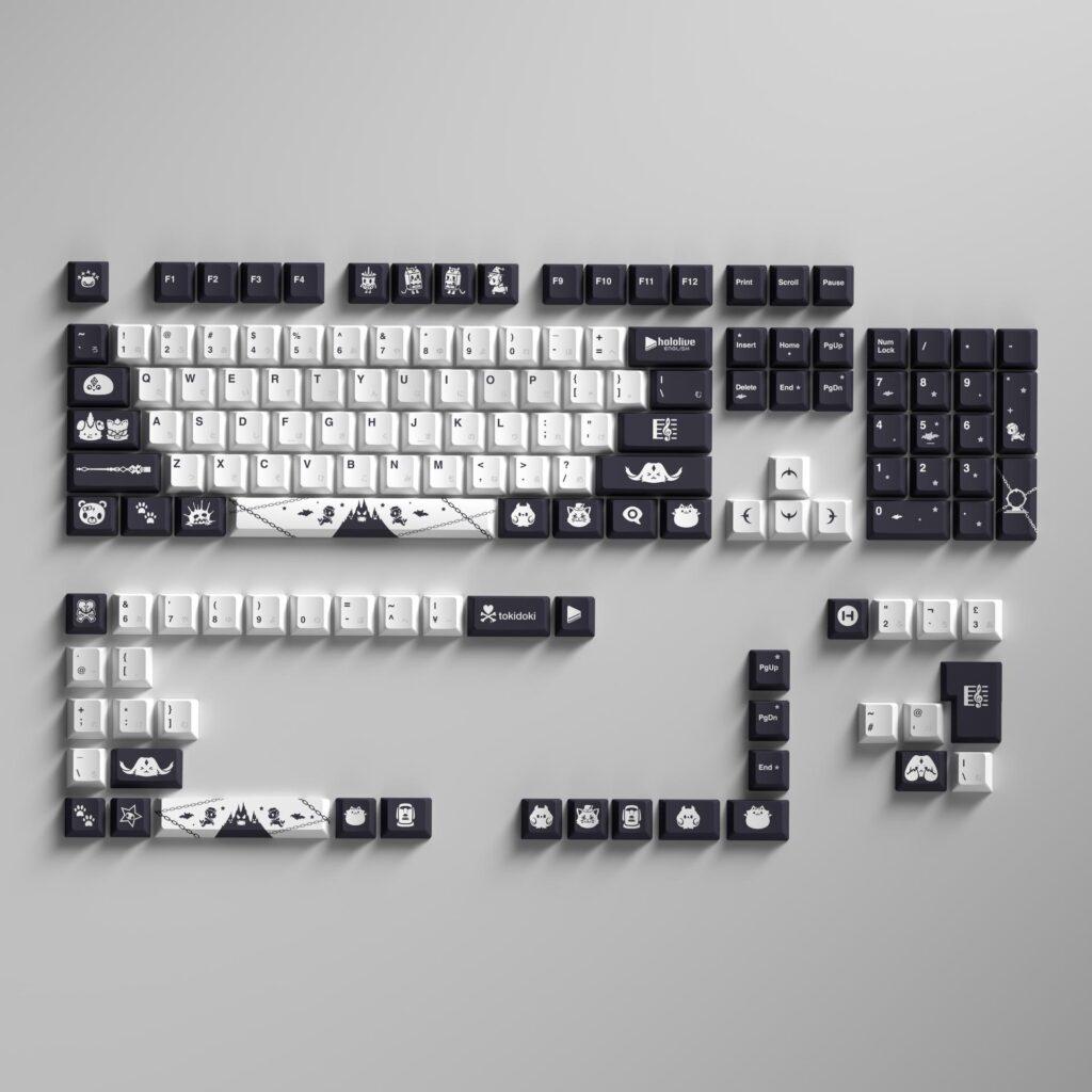 hololive English -Advent- HYTE x tokidoki keycaps (Photo via HYTE)