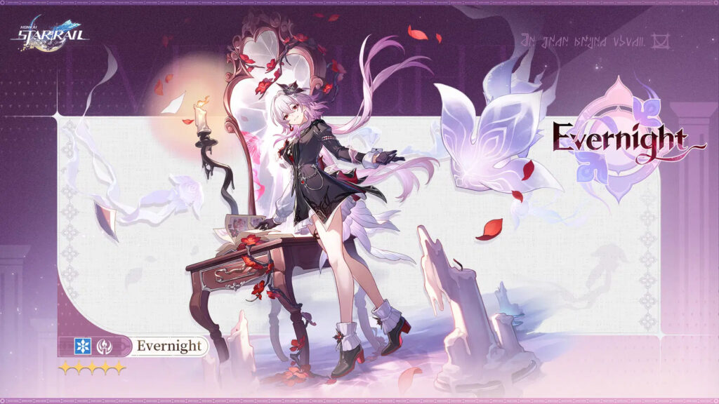 Evernight's reveal graphic (Image via HoYoverse)