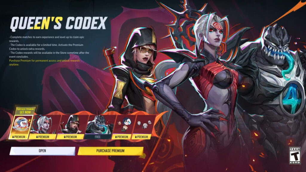 Marvel Rivals Queen's Codex event