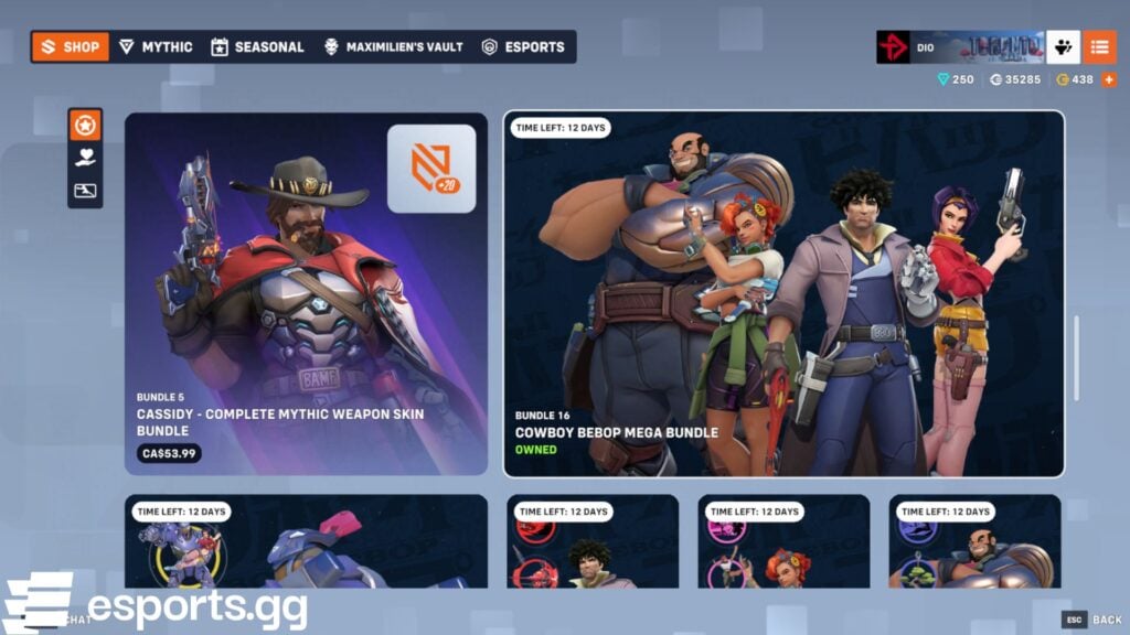 Overwatch 2 Cowboy Bebop skins