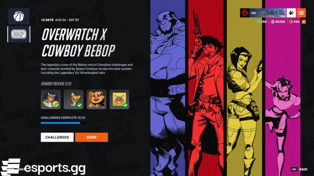 Overwatch 2 Cowboy Bebop event 2025 