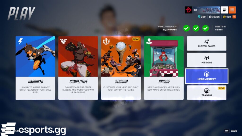 Overwatch 2 Hero Mastery mode