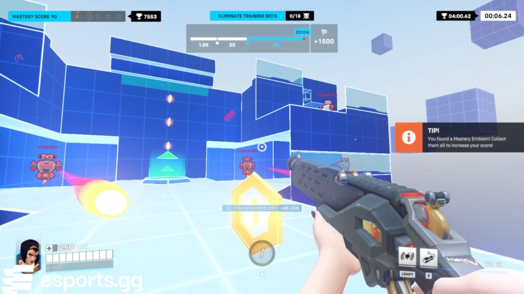 One of Ashe's Hero Mastery courses in Overwatch 2 