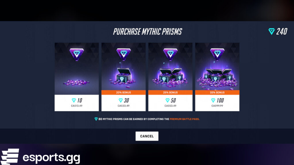 Mythic Prisms in the shop