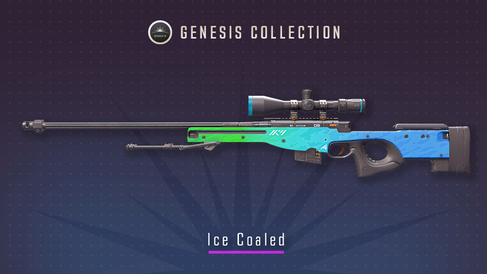 It’s the official poster for the CS2 skin AWP | Ice Coaled. It’s part of the Genesis Collection in Counter-Strike.