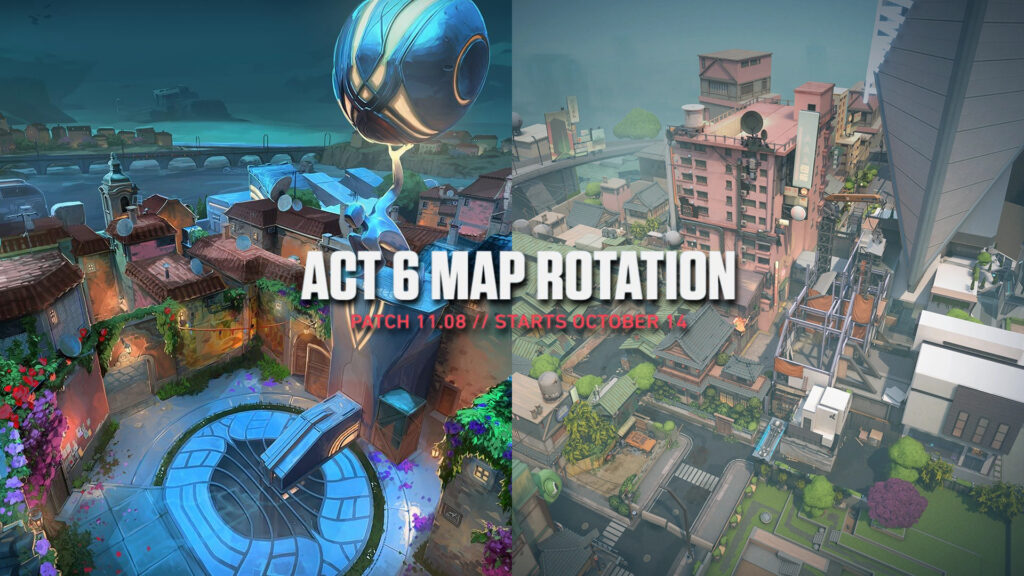 VALORANT Act 6 map rotation: Pearl and Split are coming back!