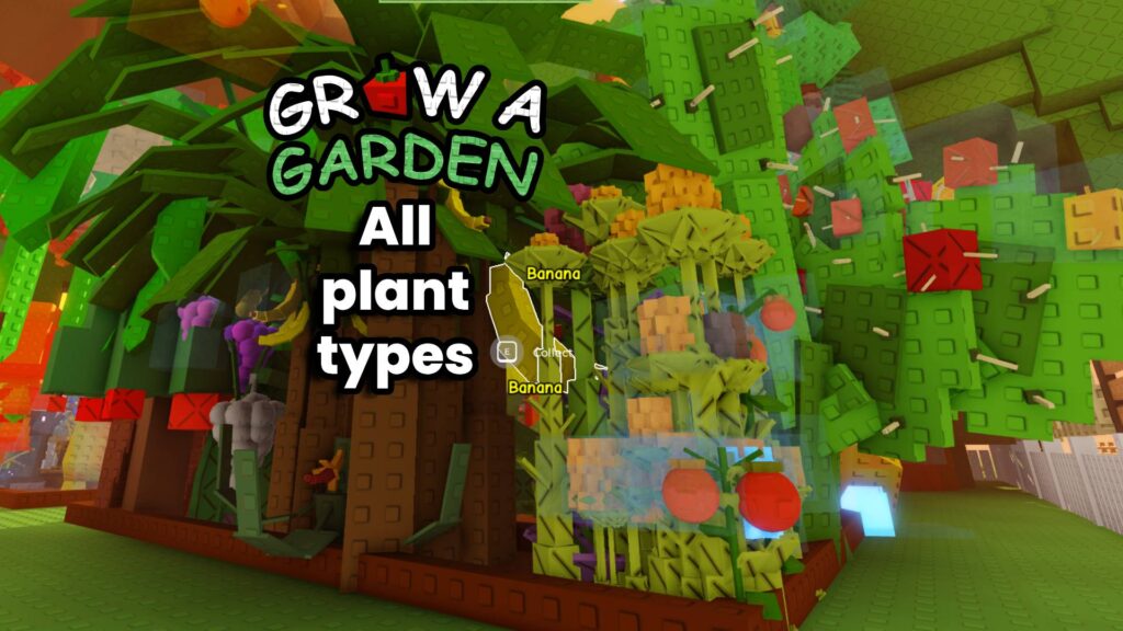 All types of plants in Grow a Garden