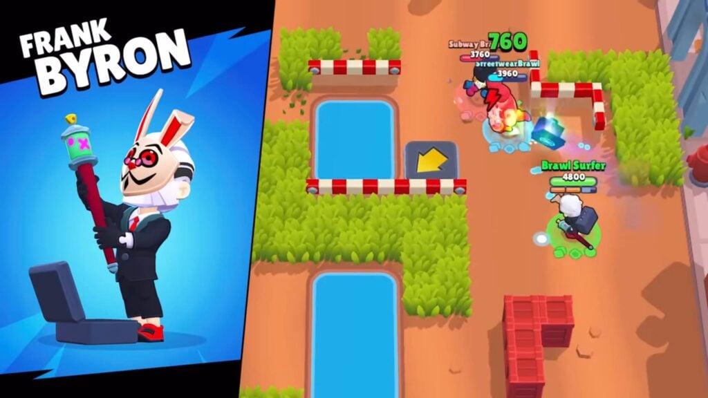 It's a screenshot from the Subway Surfers Brawl Talk: the skin Frank Byron.