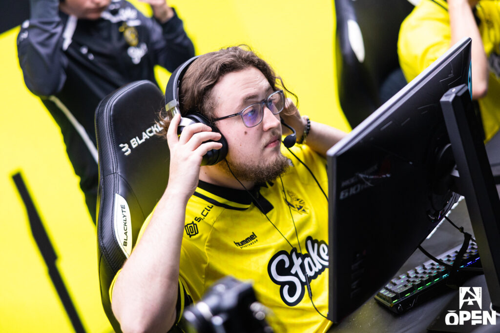 It’s a photo of CS2 pro player ZywOo from Team Vitality at the Counter-Strike 2 esports tournament BLAST Open Fall 2025 in London.