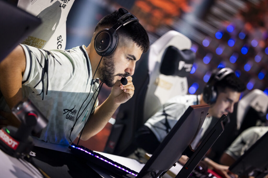 It’s a photo of the Counter-Strike 2 team Aurora Gaming at the CS2 Esports World Cup 2025.