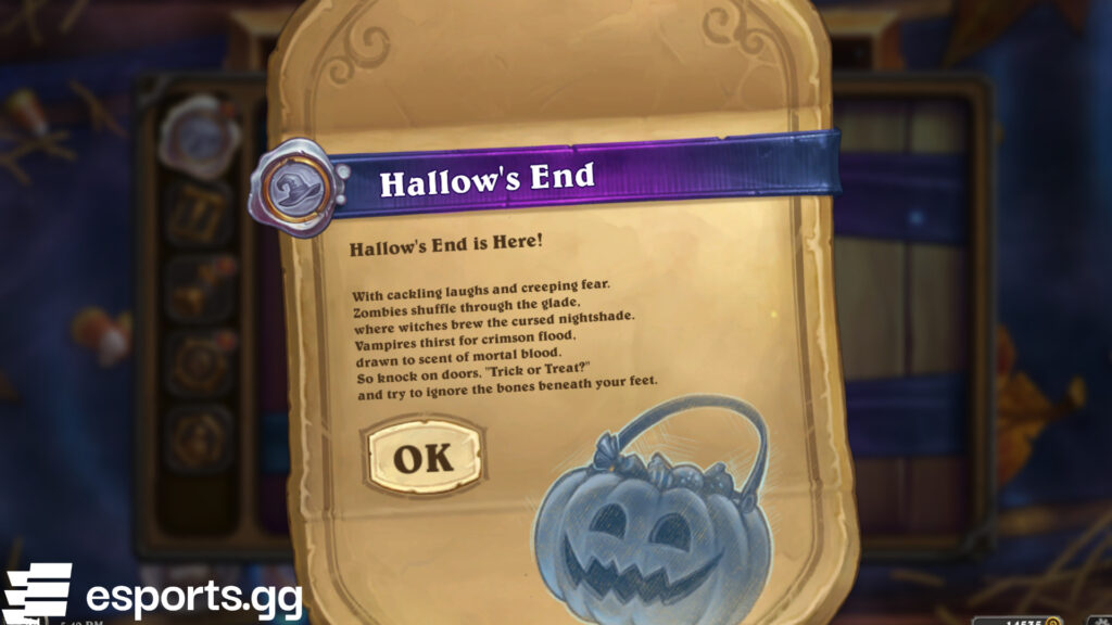 Hearthstone Hallow's End event 2025