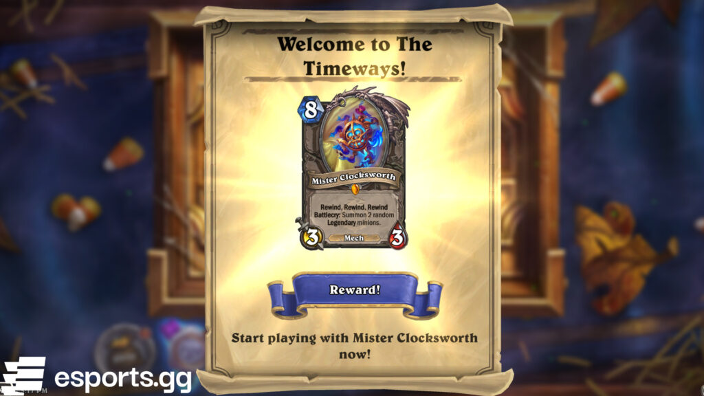 Hearthstone Across the Timeways cards