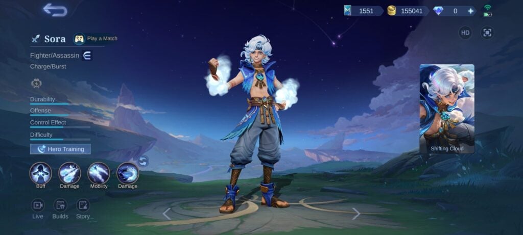 MLBB Sora Preview Advanced Server