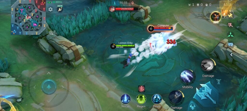 MLBB Sora Skill 1 Sundering strike