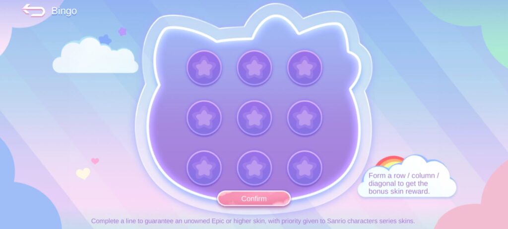 MLBB x Sanrio Bingo Minigame