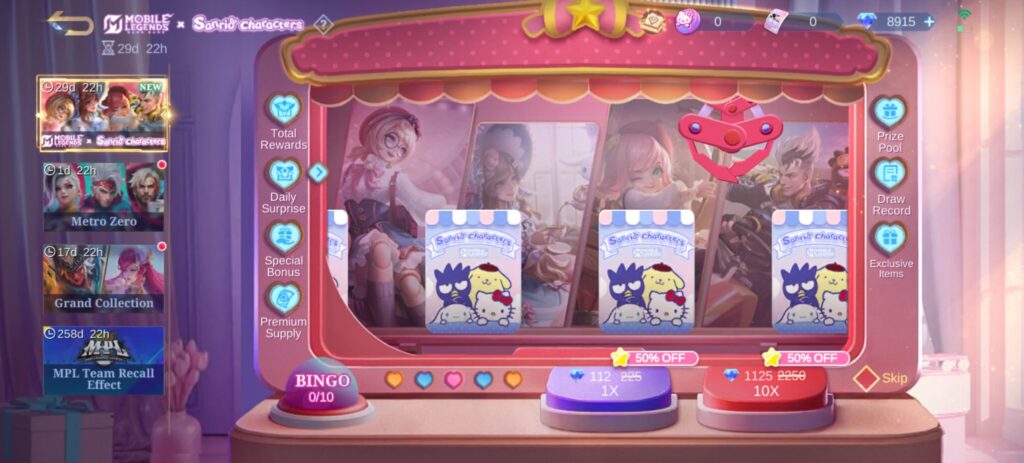 MLBB x Sanrio Draw Event