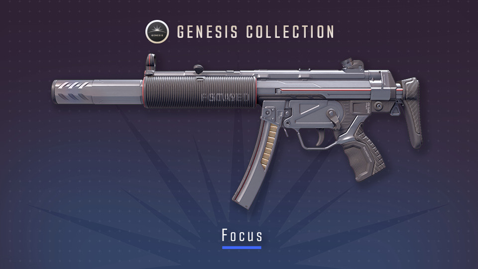 It’s the official poster for the CS2 skin MP5-SD | Focus. It’s part of the Genesis Collection in Counter-Strike.