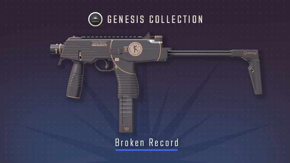 It’s the official poster for the CS2 skin MP9 | Broken Record. It’s part of the Genesis Collection in Counter-Strike.