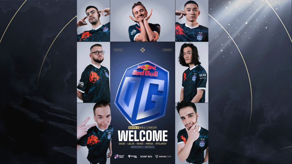 OG Esports unveils full Dota 2 roster for 2025-2026 season