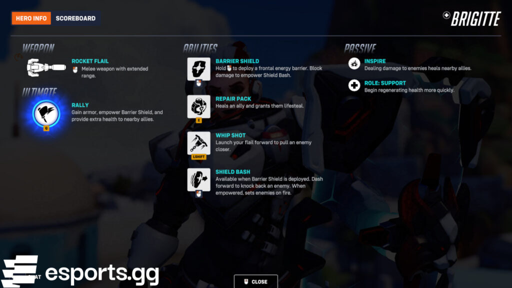 Mirrorwatch Brigitte (Screenshot via esports.gg)