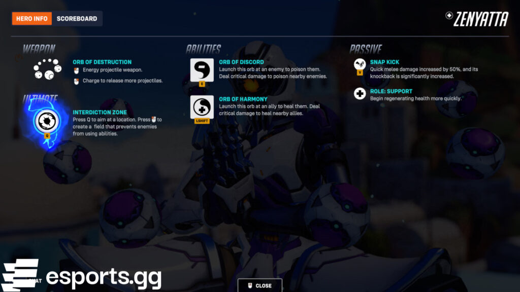 Mirrorwatch Zenyatta (Screenshot via esports.gg)