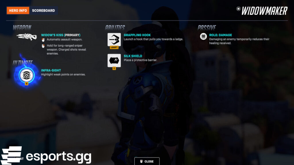 Mirrorwatch Widowmaker (Screenshot via esports.gg)