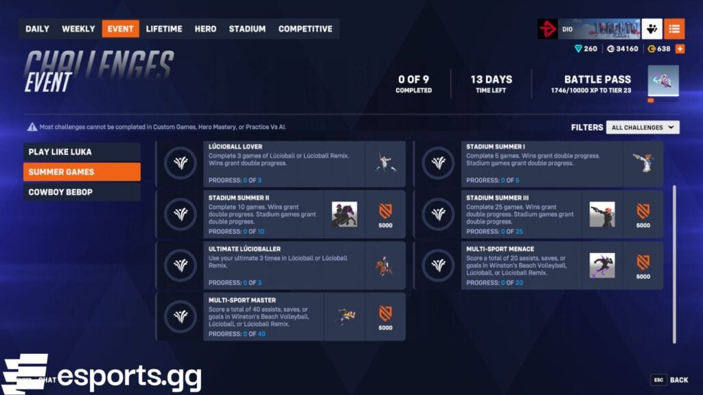 Overwatch 2 Summer Games 2025 rewards