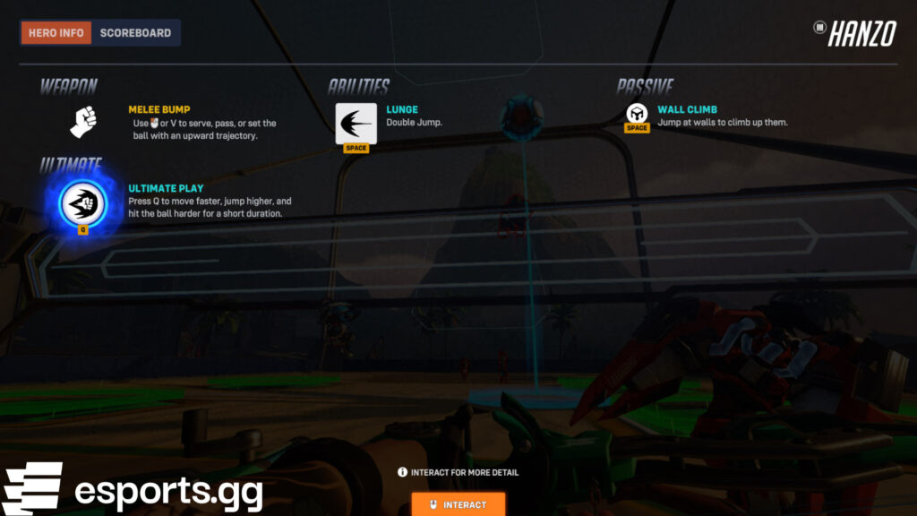 Winston's Beach Volleyball abilities 