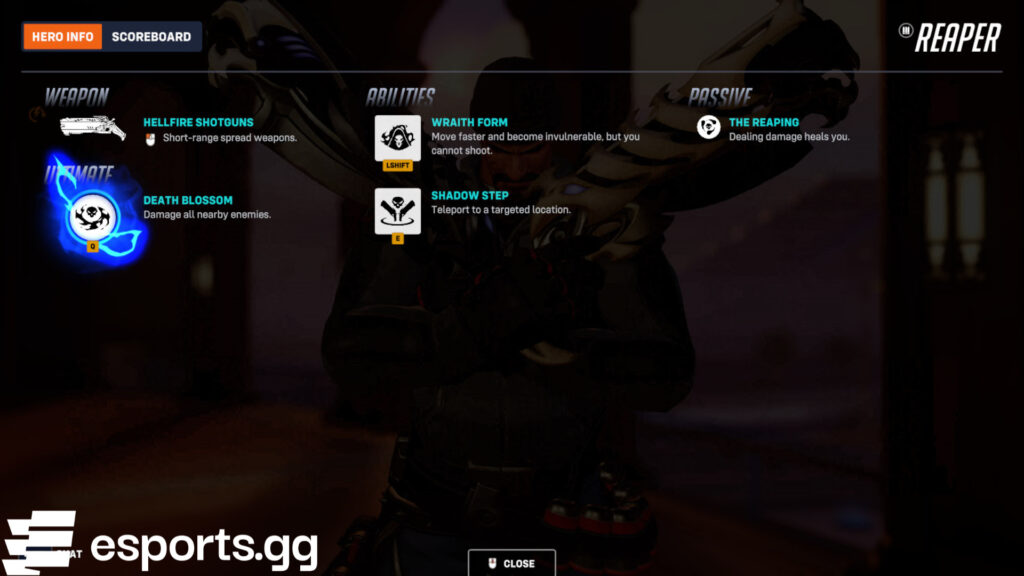 Reaper's kit (Screenshot via esports.gg)