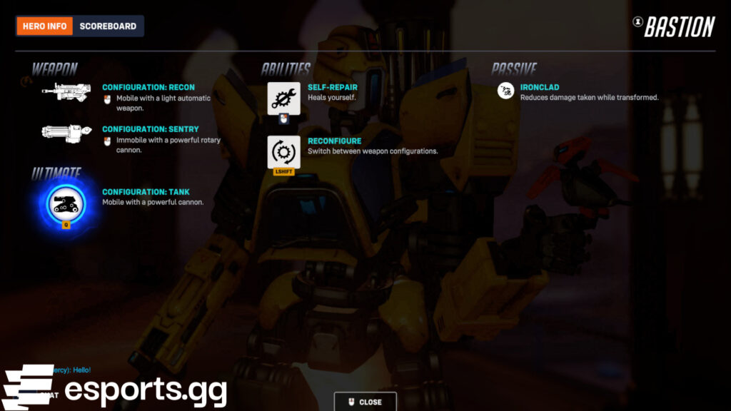 Bastion's kit (Screenshot via esports.gg)