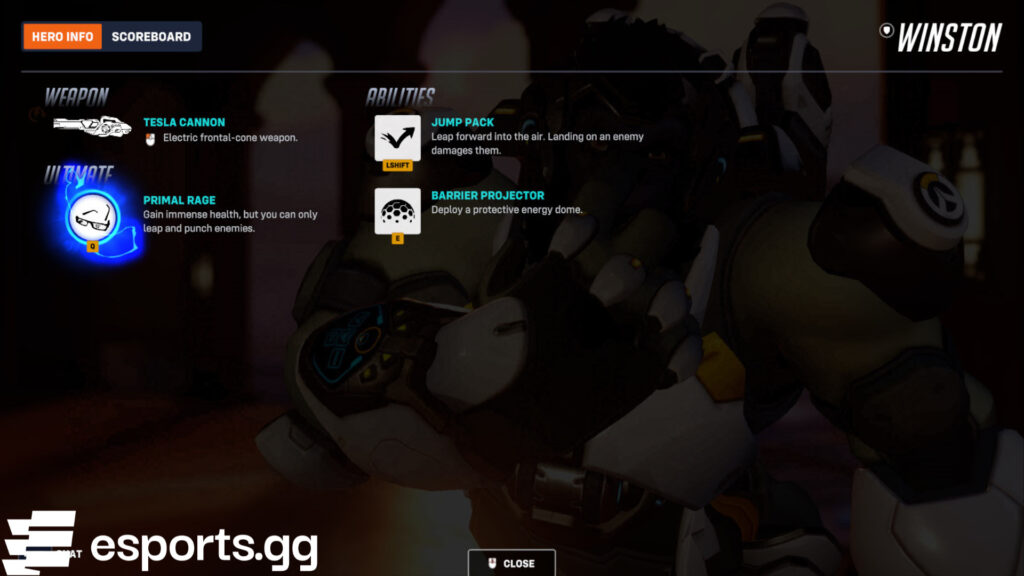 Winston's kit (Screenshot via esports.gg)