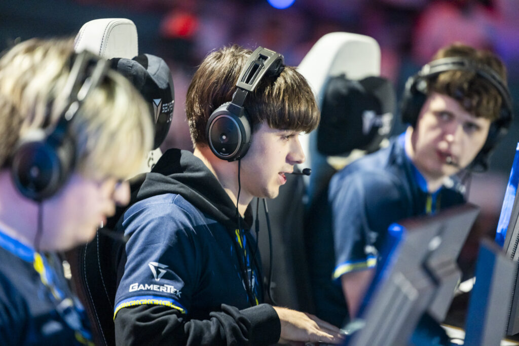 It’s a photo of the Rocket League team Geekay Esports at the event Esports World Cup 2025.