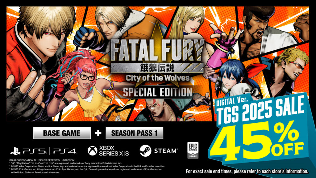 FATAL FURY: City of the Wolves gets major sale during Tokyo Game Show 2025