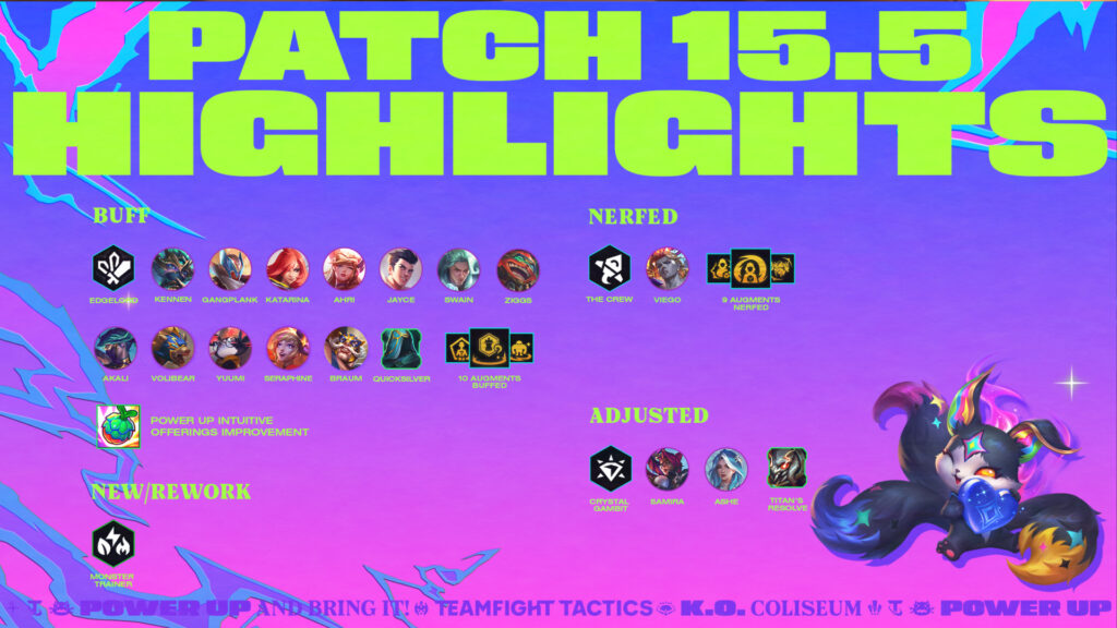 tft Patch 15.5 notes