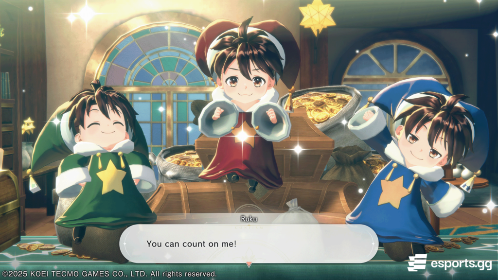 Fairies Ruku, Poku and Bonbon in Atelier Resleriana: The Red Alchemist & The White Guardian