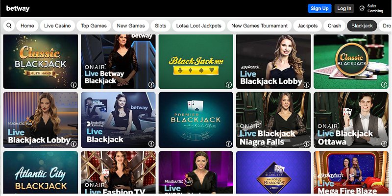 Betway Casino UK - Blackjack