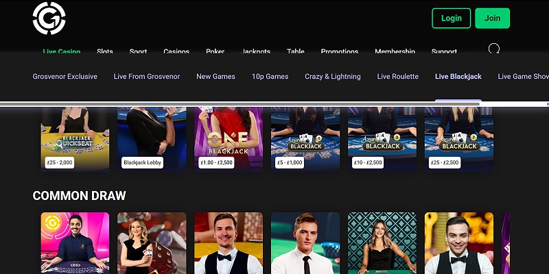 Grosvenor Casino UK - Blackjack