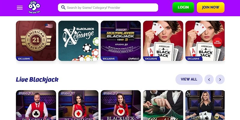 PlayOJO Casino UK - Blackjack
