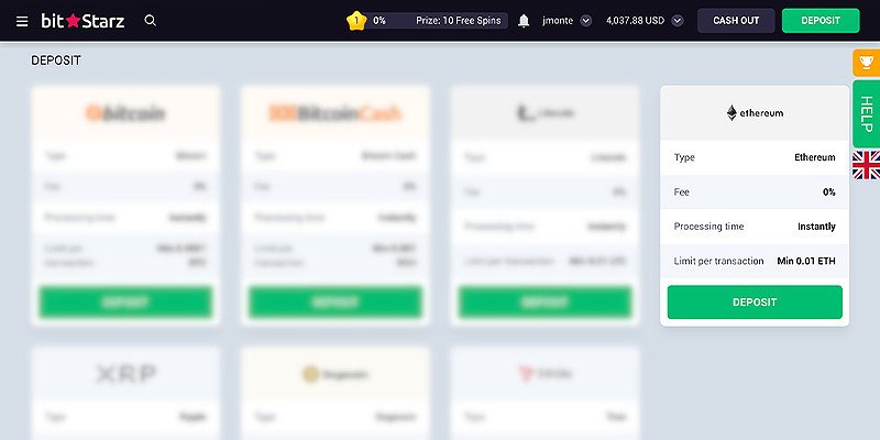 BitStarz Casino US - ETH