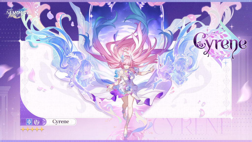 Cyrene reveal graphic (Image via HoYoverse)