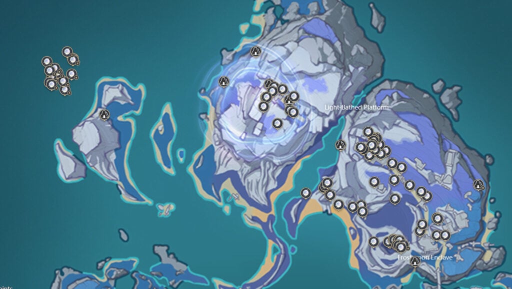 Moonfall Silver locations for Nefer's Ascension Material (Screenshot via HoYoLAB)