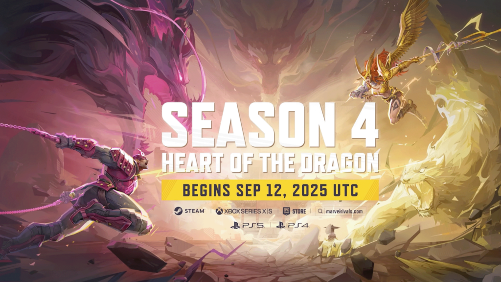 Marvel Rivals Season 4 Heart of the Dragon keyart