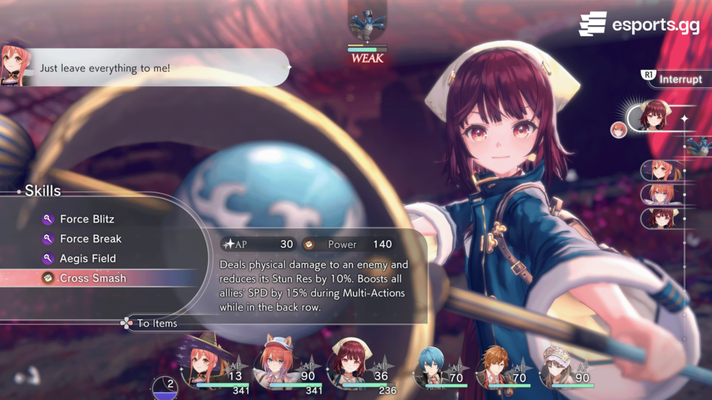 Sophie in battle in Atelier Resleriana