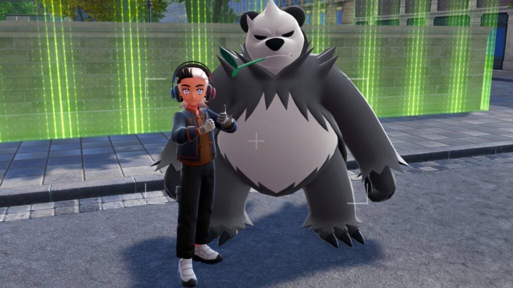 A newly-evolved Pangoro in Pokémon Legends Z-A