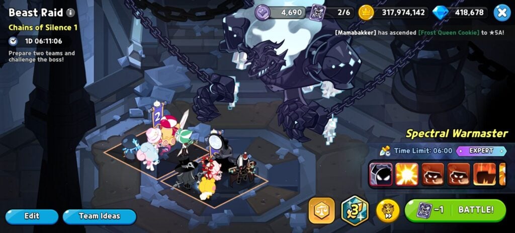 CRK Beast Raid Chains of Silence - Expert Mode (With Silent Salt)