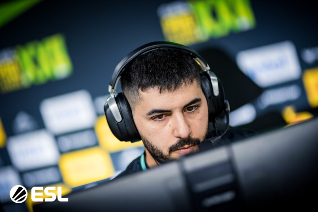 The CS2 esports player MAJ3R from the team Aurora during the ESL Pro League Season 22.