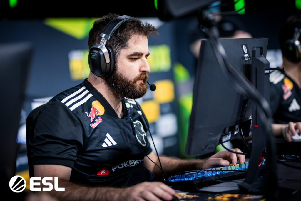 It's a photo of the Counter-Strike 2 player FalleN from the team FURIA during the CS2 esports ESL Pro League Season 22.